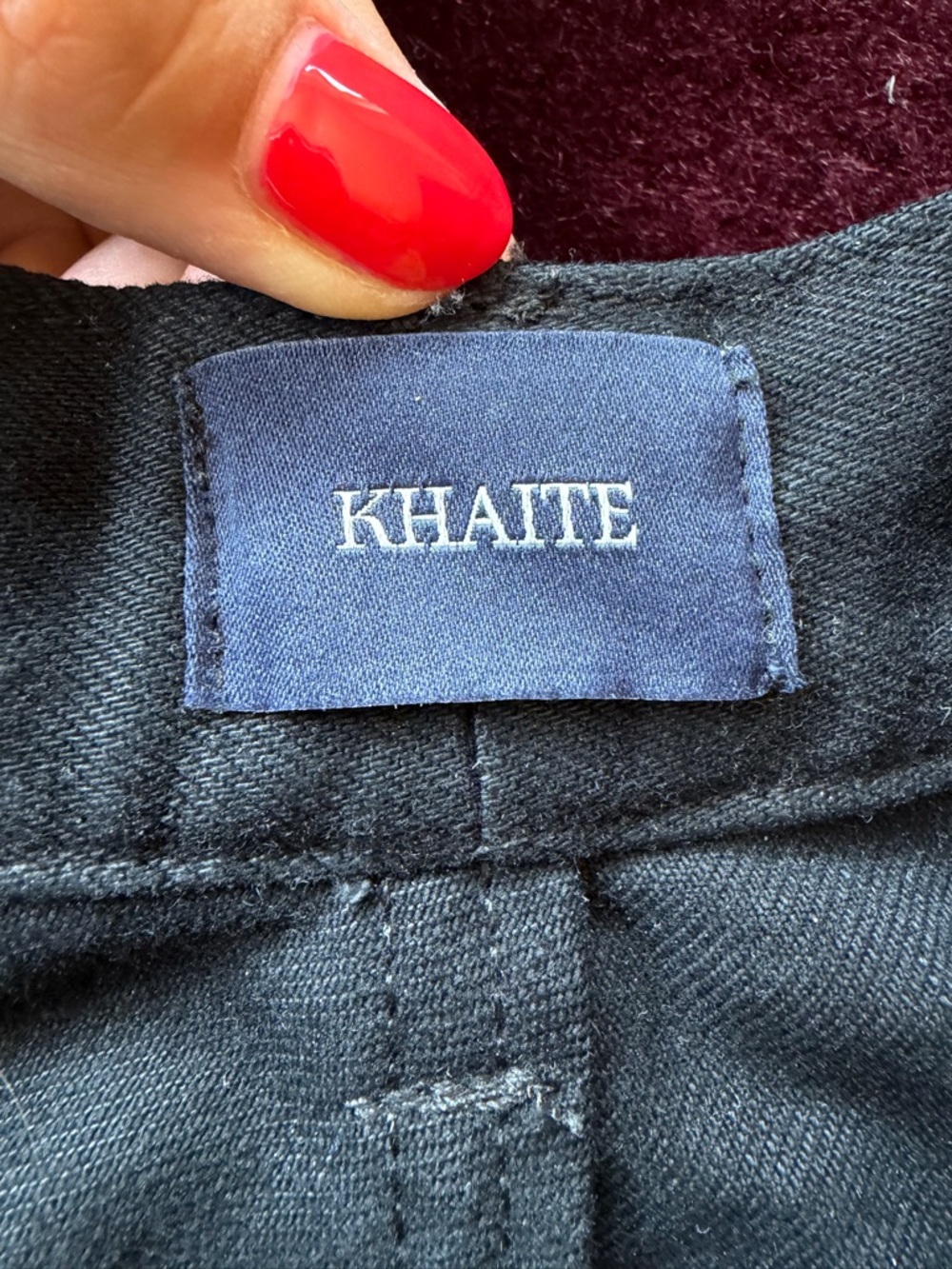KHAITE Black Straight-Leg Women’s Jeans - Picture 7 of 7